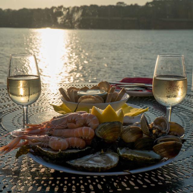 Plateau de fruits de mer, Maison Jégat, Arradon