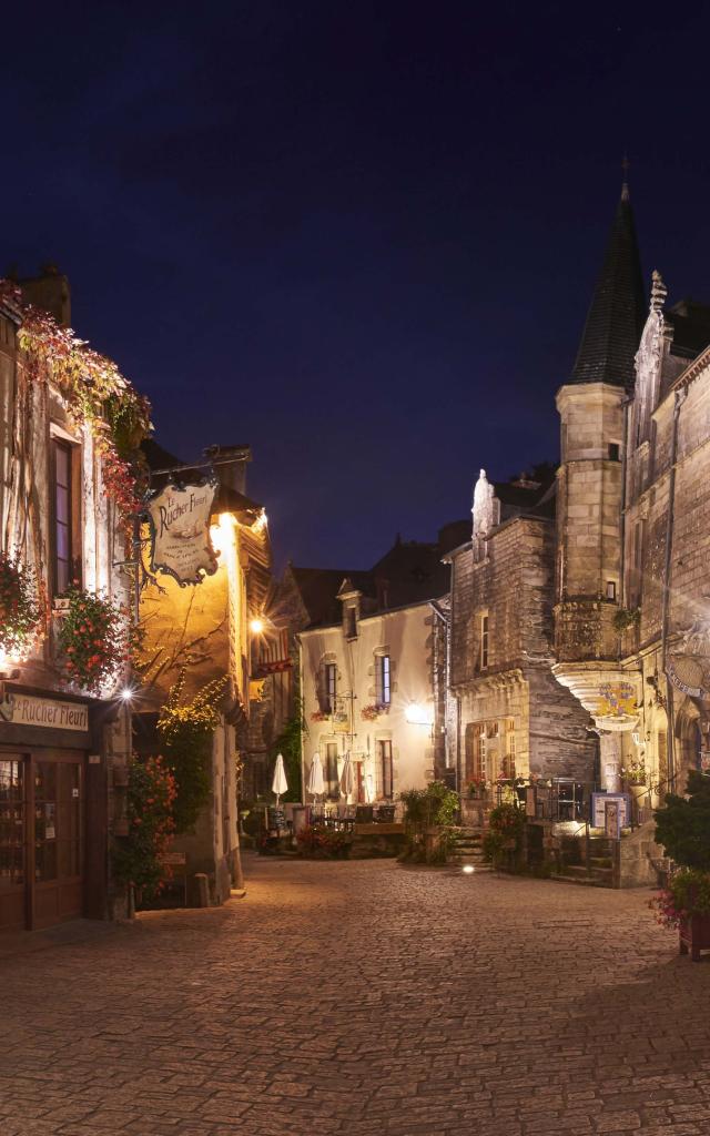 Rochefort en Terre - Bourg - Nuit - Panorama