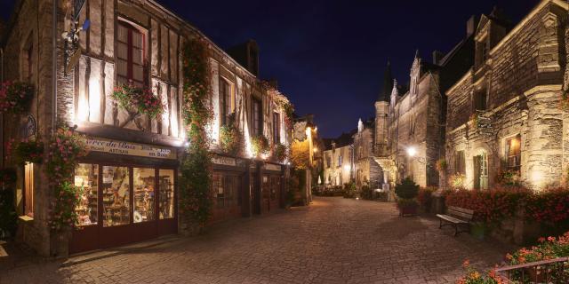 Rochefort en Terre - Bourg - Nuit - Panorama