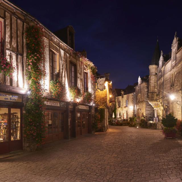 Rochefort en Terre - Bourg - Nuit - Panorama