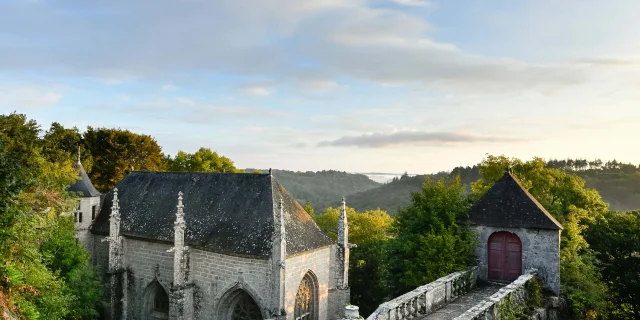 France, Morbihan (56), Le Faouët, la chapelle Sainte-Barbe