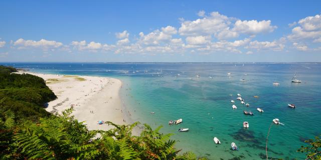 Vue sur la plage des Grands Sables - Ile de Groix