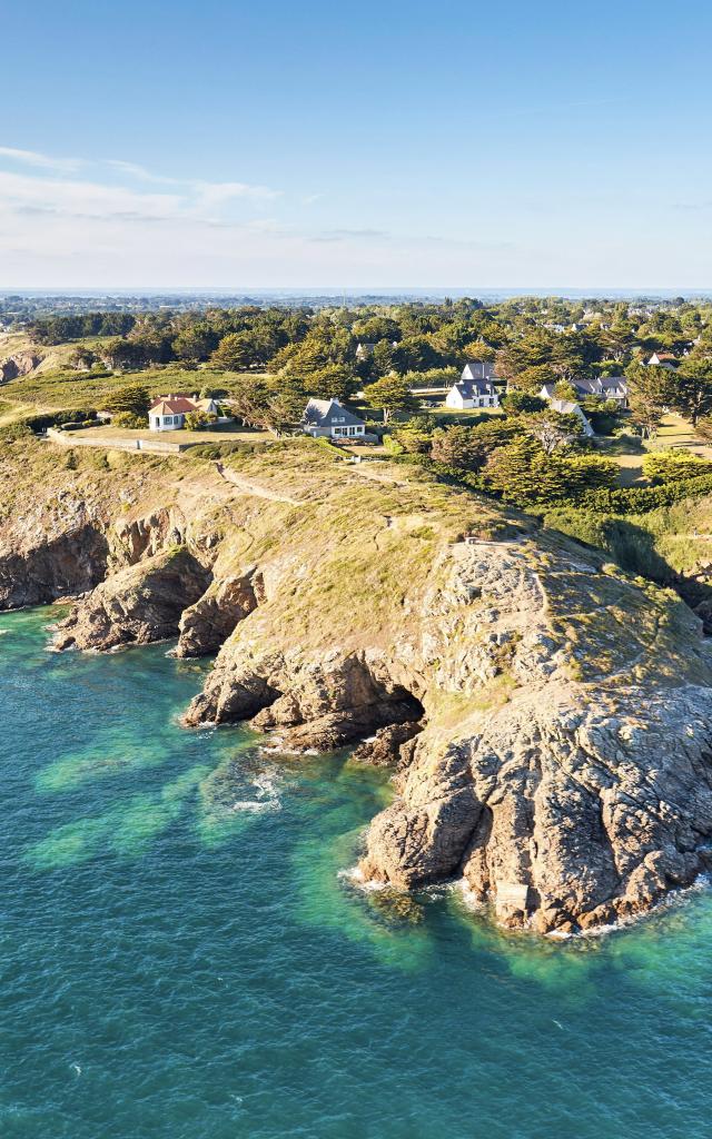 vue aérienne Golfe du Morbihan - Presqu'île de Rhuys