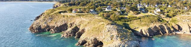 vue aérienne Golfe du Morbihan - Presqu'île de Rhuys