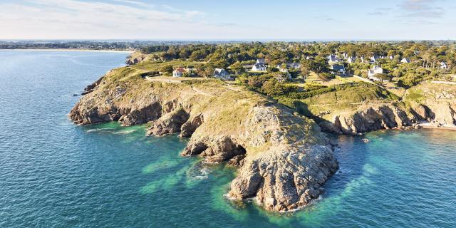 vue aérienne Golfe du Morbihan - Presqu'île de Rhuys