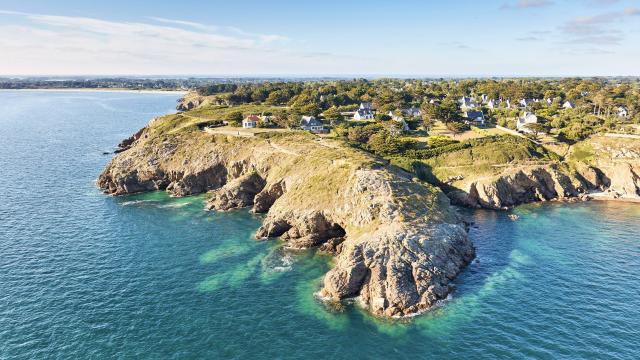 vue aérienne Golfe du Morbihan - Presqu'île de Rhuys