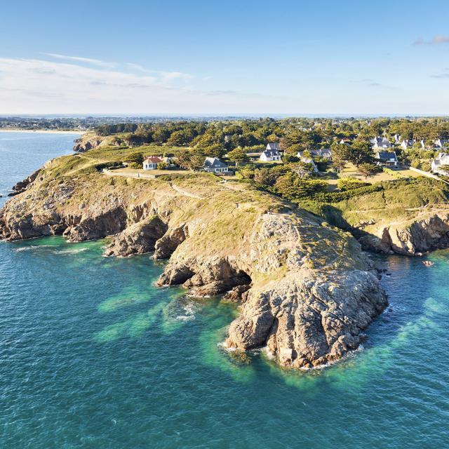 vue aérienne Golfe du Morbihan - Presqu'île de Rhuys