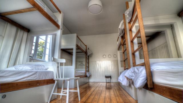 Bunk Beds in a Hostel