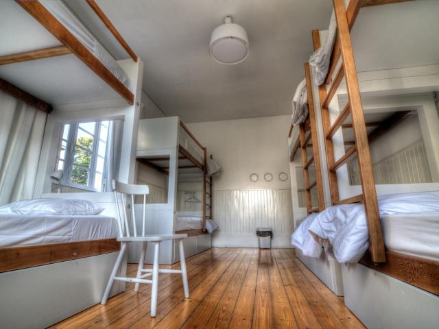 Bunk Beds in a Hostel