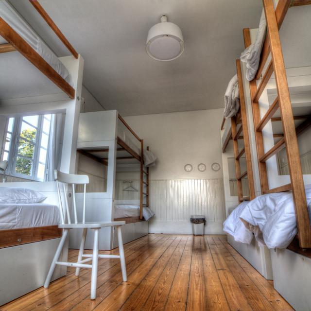 Bunk Beds in a Hostel