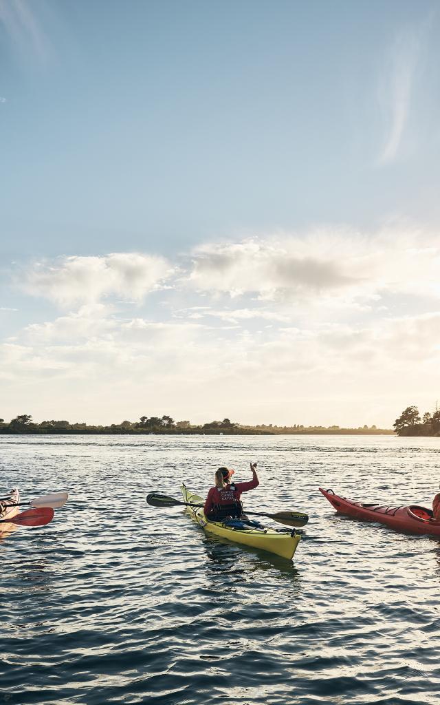 Kayak dans le Golfe du Morbihan