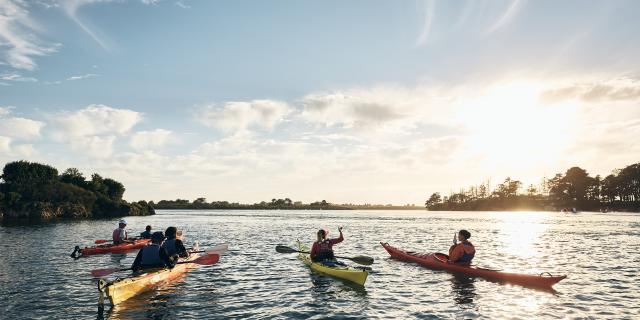 Kayak dans le Golfe du Morbihan