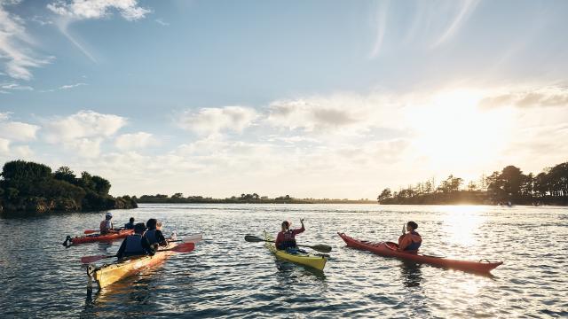 Kayak dans le Golfe du Morbihan