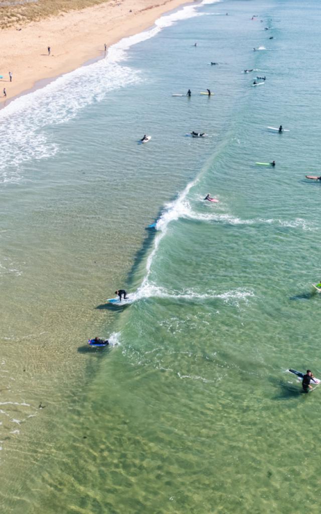 Surf à la plage du Loch