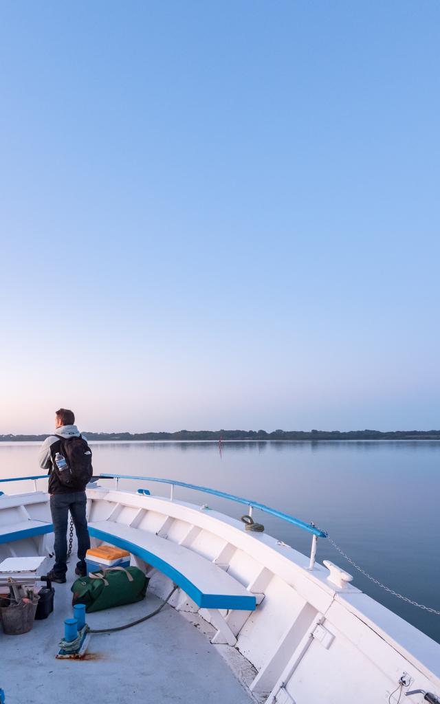 Bateau entre Séné et l'île d'Arz