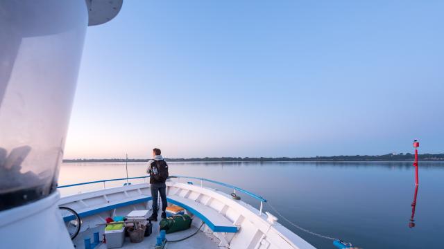 Bateau entre Séné et l'île d'Arz