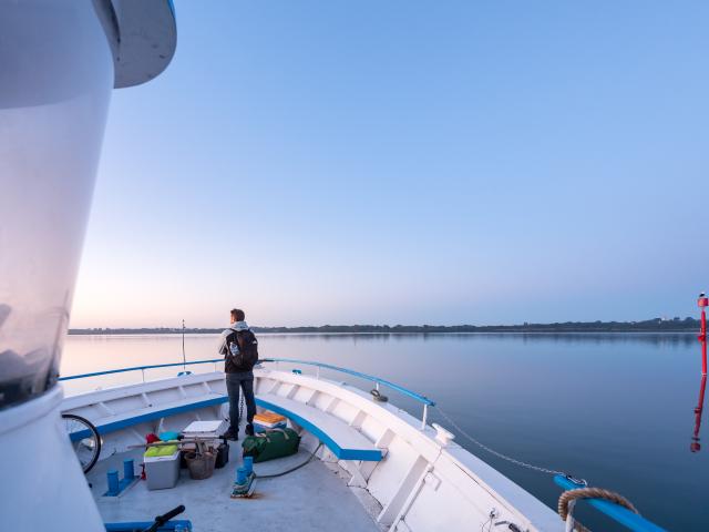 Bateau entre Séné et l'île d'Arz