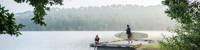 SUP sur le lac de Guerlédan