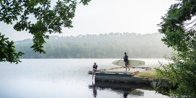 SUP sur le lac de Guerlédan