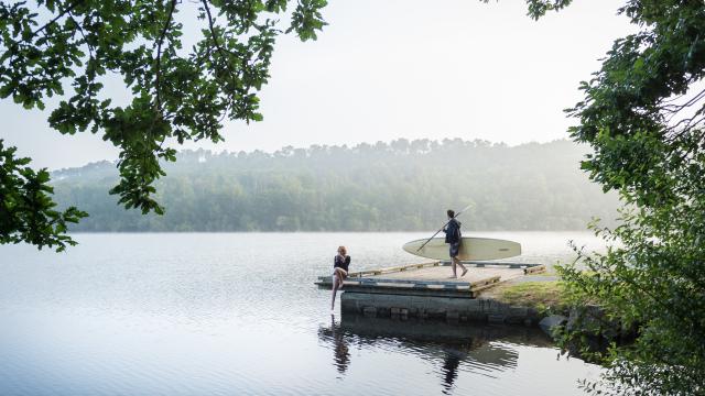 SUP sur le lac de Guerlédan