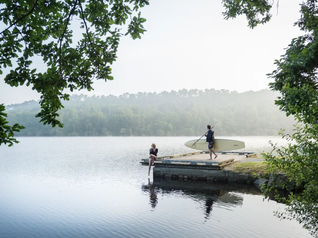 SUP sur le lac de Guerlédan