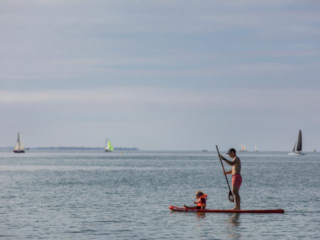 Paddle, plage de Damgan