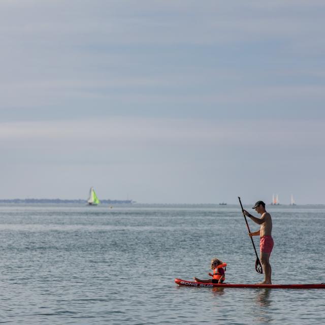 Paddle, plage de Damgan